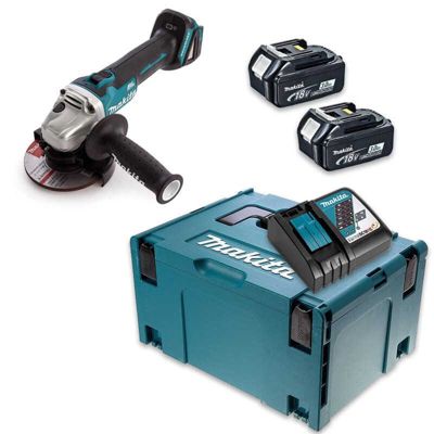 Meuleuse d'angle sans fil 18V Makita DGA506RFJ Ø125mm Métal - vue 3