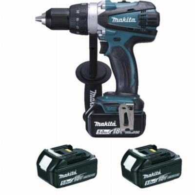 Perceuse visseuse 18 V Li Ion 5 Ah Ø 13 mm MAKITA 3 batteries chargeur coffret DDF458RT3J