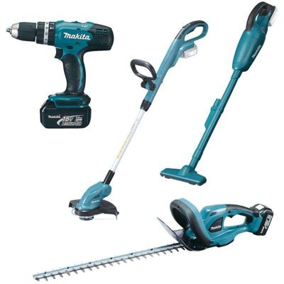 Pack Outils Makita DLX4093 – Ensemble 4 Outils 18V avec 2 Batteries 3 Ah
