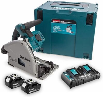 Makita DSP600PT2J Batterie Li Ion 36V 2x 18V Kit de scie plongeante 2x batterie 5.0Ah dans MAKPAC 165 x 20 mm sans balais - vue 4