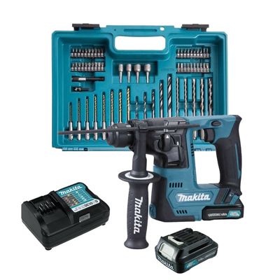 Marteau perforateur SDS+ sur accu CXT + 2x BL1016B + 1x DC10WD + coffret + set acc HR140DWYE1 - vue 2