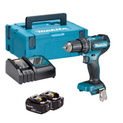 Perceuse À Percussion MAKITA DHP485RFJ – 18V, 2x3.0Ah, Moteur Brushless - vue 4