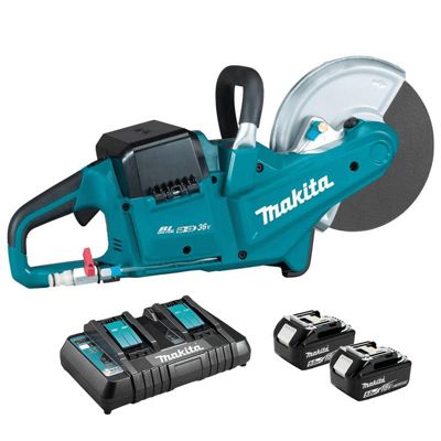 Makita Découpeuse 36V lxt Li Ion Ø230 mm 2x5 0 Ah DCE090T2X1 - vue 3