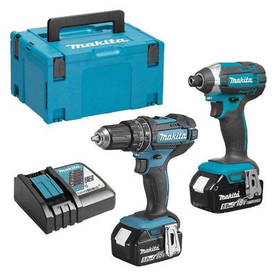 Perceuse Visseuse Makita DLX2131TJ – Kit 18V 2 Outils avec 2 Batteries 5,0 Ah - vue 4
