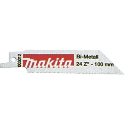 Lames pour acierQté:5 / Epais.metal:1 2 à 2 mm / Long. utile:80 mm / Long. totale:100 mm / Epais. Lame:0 9 mm / Type:Bi métal / Dentpouce:24 Makita P 04896