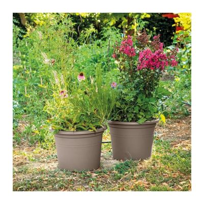 DEROMA Pot de fleurs rond Day R camel Coloris 60cm - vue 3
