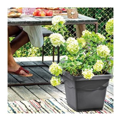 DEROMA Pot de fleurs carré Day R Coloris 38cm - vue 2