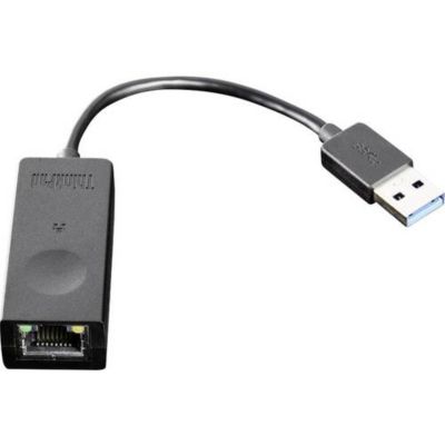 Adaptateur USB 3.0 vers Ethernet Gigabit ThinkPad 4X90S91830 - RJ45 - Noir