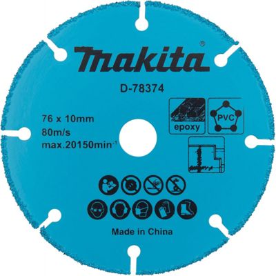 Disque à tronçonner 76x10 mm D 78374 Makita - vue 1