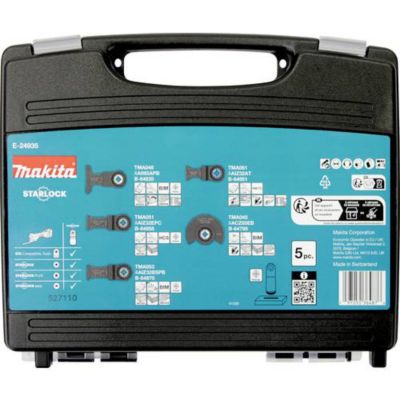 Makita E-24935 Jeu de 5 lames plongeantes Starlock pour outil multifonction