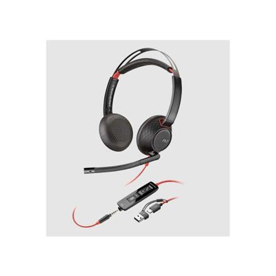 Poly Casque Pc Voyager Blackwire 5220 Stereo + Adapt Usb-c/a - vue 3