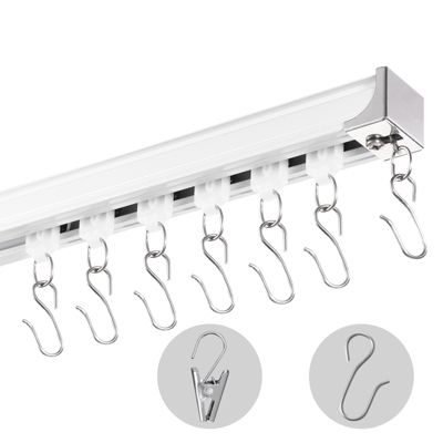 VEVOR Ensemble rails rideaux plafond 5.4m système coulissant séparation pièce .