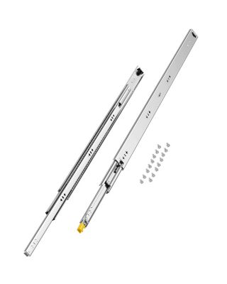 VEVOR Glissière tiroir extension complète 1 paire 950 mm charge 113 4 kg. Verrouillable.