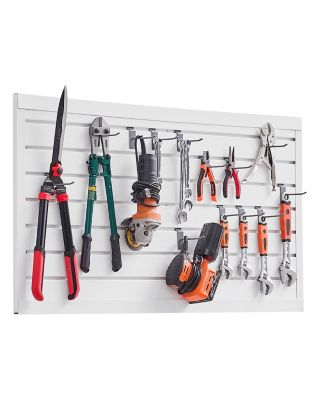 VEVOR Panneaux Muraux à Lattes PVC Modulaire à Outils Garage 1225x645 mm