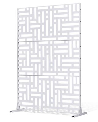 VEVOR Brise vue Métal Panneau Intimité Extérieur Autoportant 120x193 cm