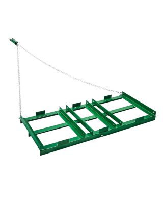 VEVOR Herse traînée 1220x500mm, niveleuse allée, barres, chaîne, VTT.