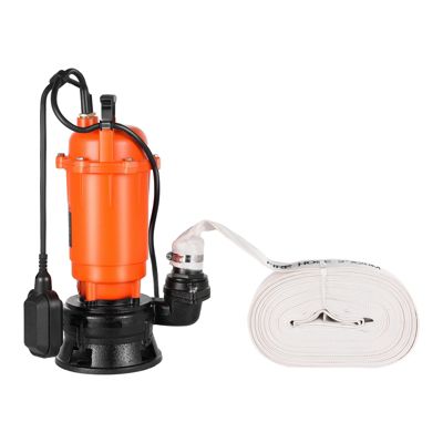 VEVOR Pompe Submersible Eaux Usées 21000 /h Hauteur Levage 18 Fonte