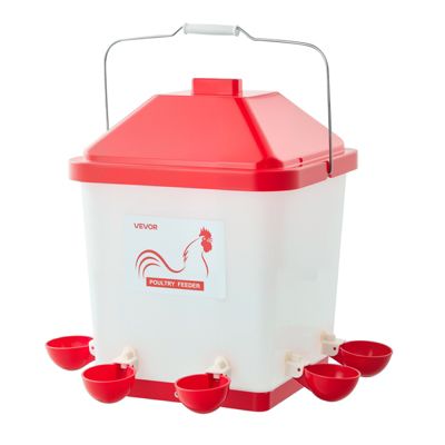 VEVOR Abreuvoir Automatique Poules Distributeur d'Eau Volailles 19 6 Coupelles