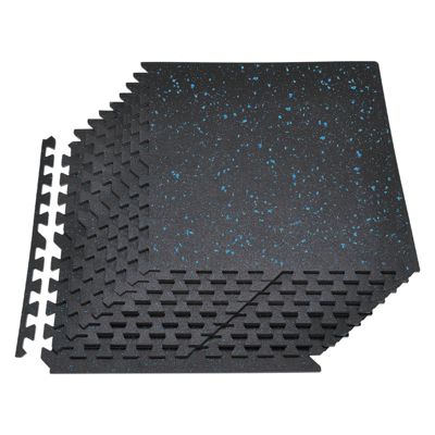 VEVOR Tapis de Sol Puzzle Dalles en Mousse EVA 24PCs 61x61x1 cm à Points Bleus