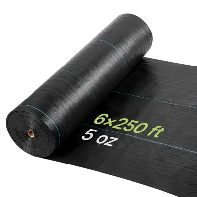 VEVOR Toile de Paillage Bâche Anti Mauvaise Herbe Géotextile 1 8x76 2 168 gm² - vue 10
