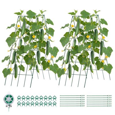 VEVOR Treillis pour Concombres Treillis de Jardin en Forme A 990x400 mm Lot de 4