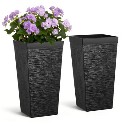 VEVOR Jardinière Haute Pot de Fleur Haut Intérieur Extérieur 58 cm Lot de 2 - vue 10