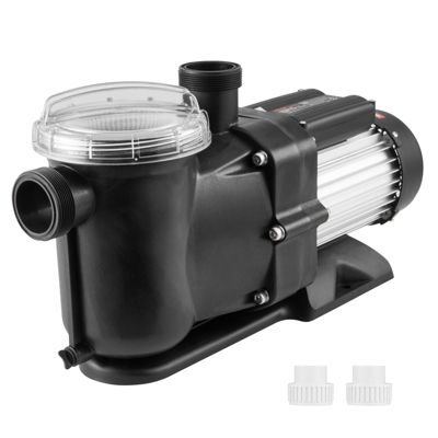 VEVOR Pompe piscine hors sol 1200W vitesse unique 100 GPM, tête max 15 m, panier filtrant.