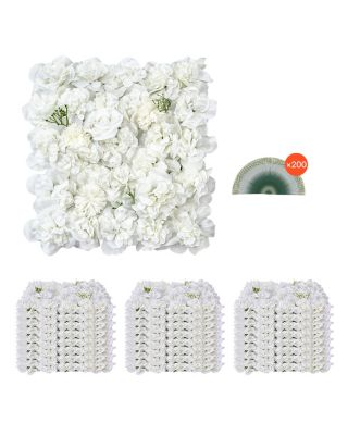 VEVOR Panneau mural décoratif floral 24pcs 38x38cm 3D mariage fond .