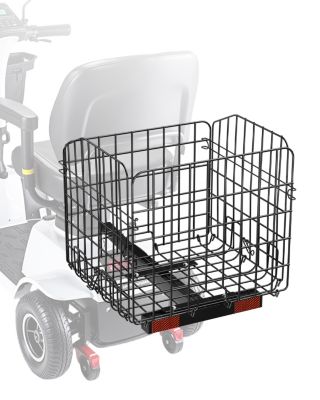 VEVOR Panier Arrière pour Scooter de Mobilité Pliable pour Récepteur 25 4 mm