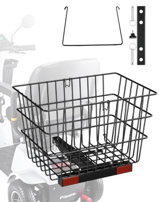 VEVOR Panier Arrière de Scooter de Mobilité avec Poignée pour Récepteur 25 4 mm