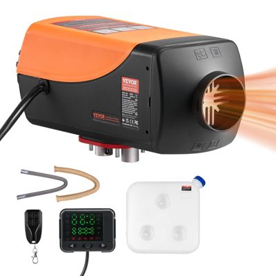 VEVOR Chauffage diesel 8kW 12 24V consommation 0.18 0.37 h réglable 8 36Celsius télécommande écran numérique réservoir .