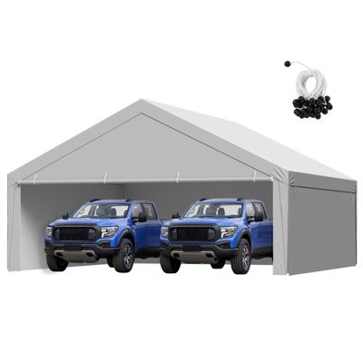 VEVOR Toile Rechange Carport avec Parois Latérales 6x6 Cadre Non Inclus