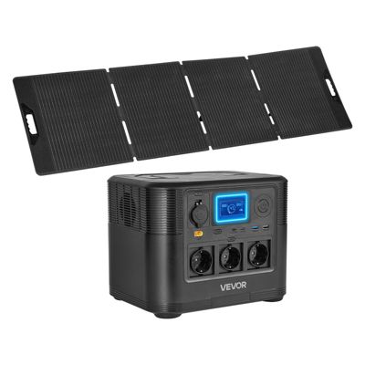 Station Électrique Portable VEVOR Générateur Solaire Portable Panneau Solaire Batterie Secours LiFePO4 1008 Wh