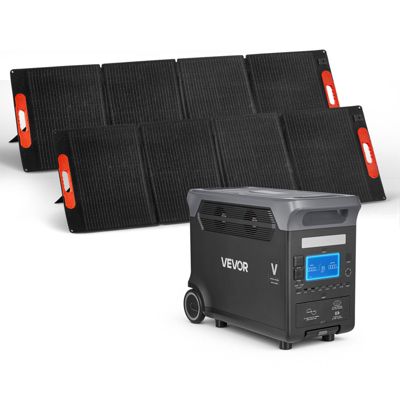 VEVOR Station Électrique Portable Générateur 2 Panneaux Solaires