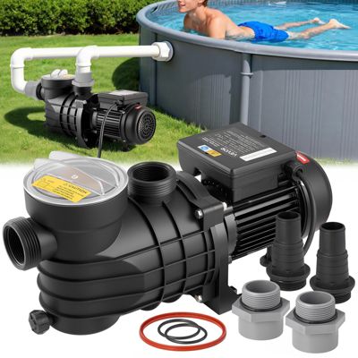 Pompe de filtration piscine hors sol 250 W, 11 700 L/h, HCP250, panier filtrant et couvercle transparent