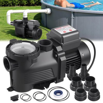 Pompe Piscine VEVOR Pompe Filtration Piscine 11100 /h pour Piscines Hors Sol Enterrées Spa Vitesse Unique