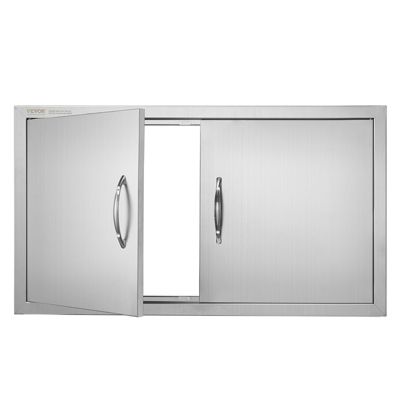 VEVOR Porte d'Accès pour Cuisine Extérieure Barbecue Double Porte 863x482 mm