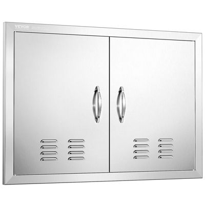 VEVOR Porte d'Accès pour Cuisine Extérieure Barbecue Double Porte 762x533 mm
