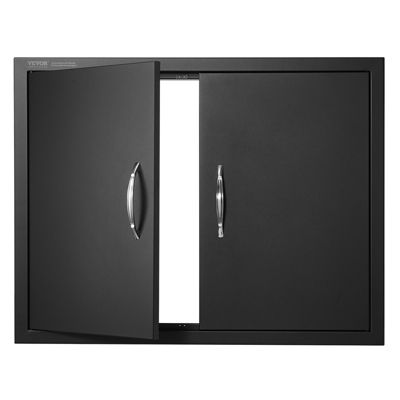 VEVOR Porte accès barbecue double 788x610x46 mm plaque froide .
