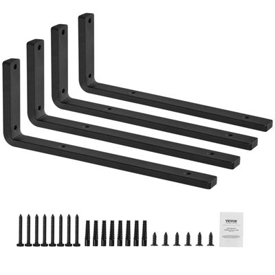 Supports détagères VEVOR équerre flottante robuste 410 x 155 mm 4 pièces en avec une capacité de charge de 726 kg
