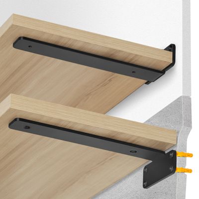 Supports détagères VEVOR équerre flottante robuste 310 x 100 x 45 mm 6 pièces avec une capacité de charge de 726 kg