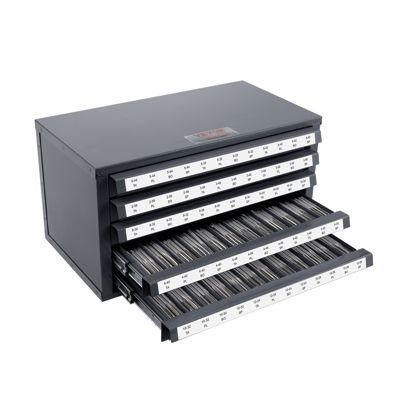 VEVOR Boite rangement tarauds 2 12 28 5 tiroirs 60 compartiments etiquetes.