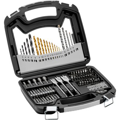 VEVOR Kit forets 101 pcs, bois/métal/ciment, avec étui.