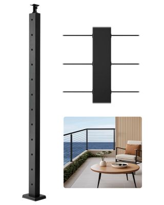 VEVOR Poteau de Garde corps Câble 1067x50 8x50 8 mm 1JZLGZXHS106AWJO6001V0