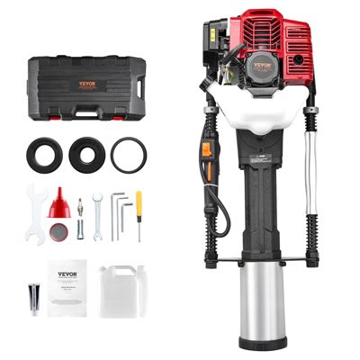 VEVOR Enfonce pieux essence 52 cc 2 temps . Pour clôtures ferme.