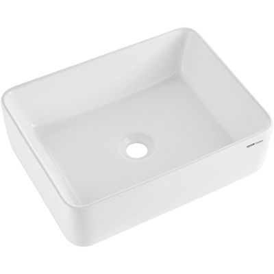 Lavabo Ovale VEVOR 482 x 373 mm Lumineux et Élégant Bien Emballé pour Salle de Bain Hôtel Toilettes Camping car