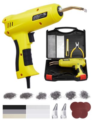 VEVOR Soudure plastique 220W, pistolet professionnel. 1200 agrafes, 76 tiges. Réparation pare-chocs, kayak.