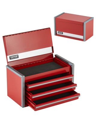 VEVOR Boîte à outils métal 218 4mm 3 tiroirs acier EVA roulement à billes revêtement . - vue 2