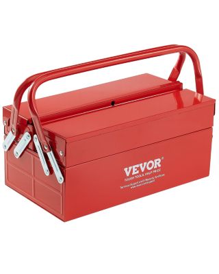 VEVOR Boîte outils métal 355.6mm 2 niveaux pliable atelier. - vue 2