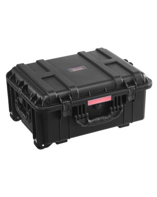 VEVOR Étui rigide IP67 avec roulettes poignée rétractable 4 clips 4 trous cadenas mousse 573x450x277 mm 70 .